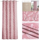  Curtain CALM color pink printed theme vegetable style classic silver silver metal eyelets velvet 140x250 AmeliaHome | shoptok.hr
