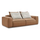 Bobochic Paris Rjava sedežna garnitura iz umetnega usnja 260 cm Boheme – | Shoptok.si