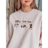 DStreet Bluza damska oversize z jamnikami JAMNIKOVE różowa | Shoptok.si