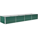  Vrtna sadilica od pocinčanog čelika 320 x 80 x 45 cm zelena | shoptok.hr