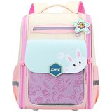 Lean Toys Školski ruksak s motivom zečića i reflektirajućim materijalima 21L - pastelne boje | shoptok.hr
