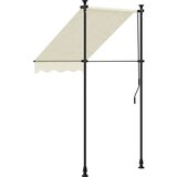 vidaXL Tenda na uvlačenje krem 150 x 150 cm od tkanine i čelika | shoptok.hr