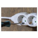  Podaljšek 2 m / 6 vtičnic / beli / PVC / 1 mm2 | Shoptok.si
