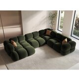 Cosmopolitan Design Zelena baršunasti kutna garnitura (s desnim kutom/u obliku slova "U") Loretto – | shoptok.hr