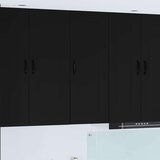 vidaXL Zidni kuhinjski ormarić Crna 40 x 31 x 100 cm Konstruirano drvo | shoptok.hr