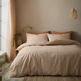 Pineapple Elephant Narančasta 3-dijelna posteljina za bračni krevet 200x200 cm Cotton Rich Woven Stripe – | shoptok.hr