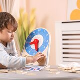 Viga drveni sat sat za učenje vremena montessori | shoptok.hr