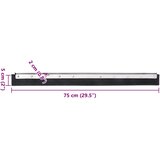  Glava za podni brisač 75x2x5 cm od čelika i gume | shoptok.hr