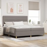 vidaXL krevet s kutijom i madracem taupe 200x200 cm tkanina | shoptok.hr