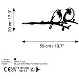WALLXPERT Dekorativna figura Ptica na grani 06, 50x20 cm, 1,5 mm | Eponuda.ba