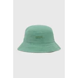 Levi's Bombažni klobuk zelena barva