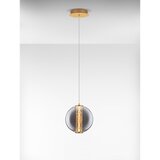 Nova Luce Siva metalna LED viseća svjetiljka sa staklenim sjenilom ø 22 cm Navi – | shoptok.hr