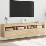 vidaXL Zidni TV ormarići LED 2 kom boja hrasta sonome 80x30x40 cm | shoptok.hr