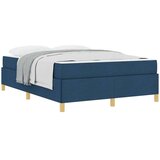 Box Konstrukcija postelje z vzmetnico Modra 140 x 190 cm blago, (5000128341) | Shoptok.si