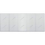  Gabion s žicom debljine 3,5 mm i mrežom 5x2,5 cm 250x10x100 cm | shoptok.hr