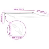 vidaXL Automatska uvlačiva tenda bež 500x300 cm, zamjenski materijal za tendu za okvir 5x3 m bež | shoptok.hr