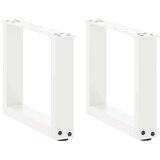  Noge za stolić U-oblika 2 kom bijele 30x(30-31) cm čelik | shoptok.hr