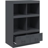  Visoka komoda antracit 67 x 39 x 95 cm čelična | Eponuda.com