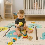 ECO TOYS Pjenasta edukativna podloga za igru ​​za djecu 200x150 cm Abeceda | shoptok.hr