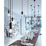 Toolight Staklena svjetiljka Lassi Black 20 cm APP306-1CP | shoptok.hr