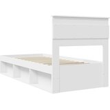  Krevetna konstrukcija Bijelo 100 x 200 cm Čvrsto borovo drvo | shoptok.hr