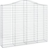  Lučne gabionske košare 2 kom 200x30x160/180cm pocinčano željezo | shoptok.hr