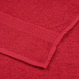 vidaXL Brisače 4 kos rdeča 100x200 cm 360 g/m² 100% bombaž | Shoptok.si