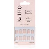 Nail HQ Square French umetni nohti 24 kos | Shoptok.si