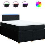  Krevet box spring s madracem crni 120 x 190 cm od tkanine | shoptok.hr