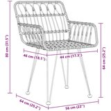  Vrtni set za objed 9 kom. Crna Čelik s prahom premazan | shoptok.hr