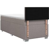 Krevet s box springom, madracem i LED-om Sivosmeđa 80 x 200 cm | shoptok.hr