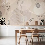  Foto tapeta - Beige Line Art 100x70 | shoptok.hr