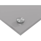  Kuhinjski zid Svijetlo siva 70 x 60 cm Staklo otporno na udarce | shoptok.hr