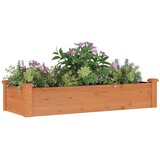  Povišena vrtna gredica s oblogom smeđa 120x45x25 cm od jelovine | Eponuda.ba