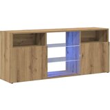 vidaXL TV ormarić LED boja hrasta 120x30x50 cm konstruirano drvo | shoptok.hr