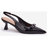 Boto Patented High Heels With Bow Black Naylna | Shoptok.si