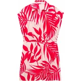 Mango Košulja haljina 'JARRY' ecru/prljavo bijela / tamno roza / klasično crvena