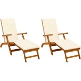  Zložljiv in nagibni ležalnik 2 pcs 55 x 146 x 91 cm, (5000269175) Slike