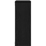  Zidna polica crni hrast 45x16x45 cm inženjerski drvo | shoptok.hr