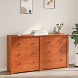  Kreveta 2 kom. Vosak Smeđa 140 x 35 x 80 cm Masivna borovina - Vosak smeđa Cijene