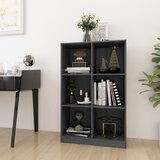 vidaXL Ormarić za knjige sivi 70 x 33 x 110 cm od masivne borovine Cijene