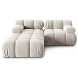 Micadoni Home Bež baršunasta kutna garnitura Bellis – | shoptok.hr