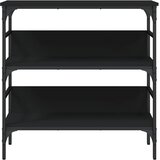  Konzolni stol crni 75 x 32 x 75 cm od konstruiranog drva | shoptok.hr
