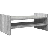  Stalak za monitor siva boja hrasta 50x27x20cm konstruirano drvo | shoptok.hr