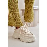 Boto Women's sneakers on a chunky sole in light beige Nevela | shoptok.hr