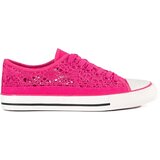 Shelvt Pink openwork sneakers | Shoptok.si