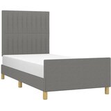  Okvir kreveta bez madraca tamnosivi 100x200 cm od tkanine | shoptok.hr