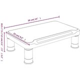 vidaXL Stojalo za monitor črno 38x24x10,5 cm | Shoptok.si