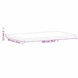 Stolna ploča 100 x 60 x 2,5 cm pravokutna od masivne bukovine | Eponuda.com