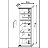 MID.YOU REGAL ZA CD-JE 31/91,5/18 cm barve bukve | Shoptok.si